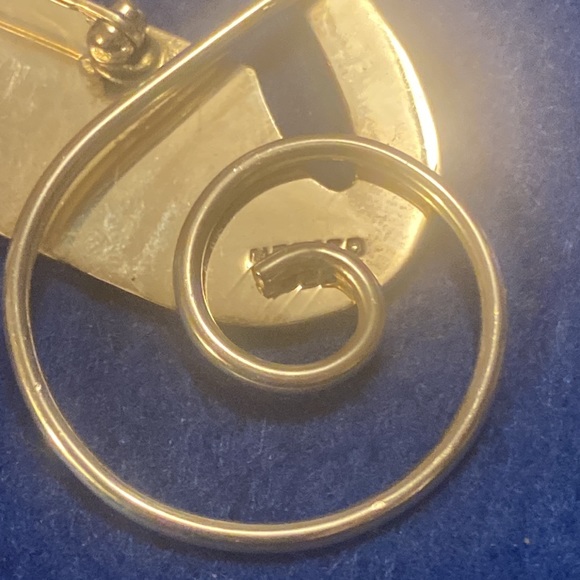 Sterling Silver Mexico Treble Cleft Pin - Picture 5 of 10